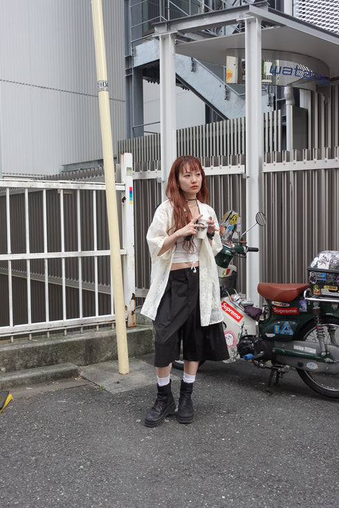 お花レースシャツ
